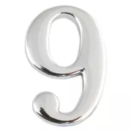 цифра дверная apecs 9 хром