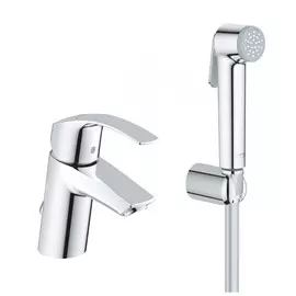 cмеситель для раковины однорычажный grohe eurosmart new 23124002