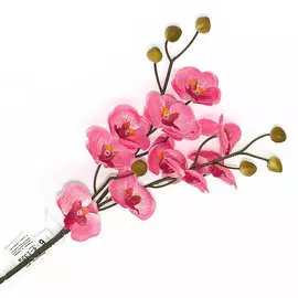 Цветок искусственный Фаленопсис h=58см ярко-розовый мелкий