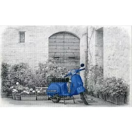 Декор 25*40 Скутер синий 341211