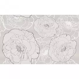декор flower 30х20 серый