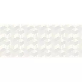 декор lounge light geometria 20,1*50,5 белый