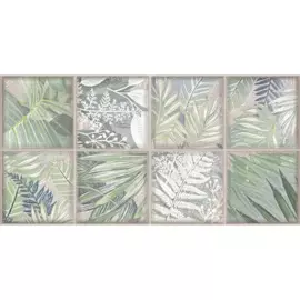 декор maiolica collage crema зеленый 31.5*63 921273