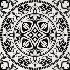 Декор Pronto 61х61 Светлое Панно Черный