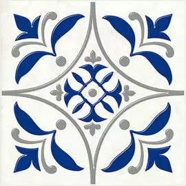 Декор Сиди-Бу-Саид серый 20х20 2