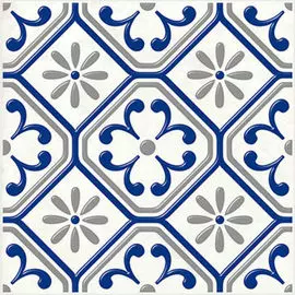 Декор Сиди-Бу-Саид серый 20х20