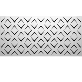 декоративная панель хдф 600х3х1220 мм бумеранг белая