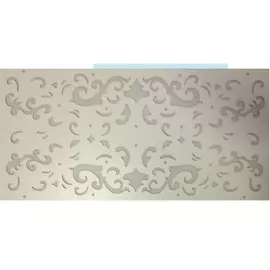 декоративная панель хдф 600х3х1220 мм ренессанс белая