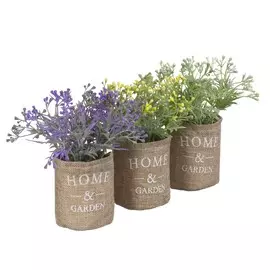 Декоративные полевые цветы в мешочке в ассортименте, 8*8*17 см