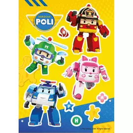 Декоретто Робокар Поли: Все вместе! LR 4003