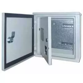 DEKraft Корпус металлический учетный навесной 300х310х150, 1-фазный, 2дв., 7 модулей, IP54
