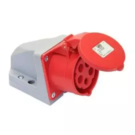 DEKraft РС-102 Розетка стационарная 115 3Р+РЕ+N 16А 380В IP44