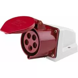 DEKraft РС-102 Розетка стационарная 125 3Р+РЕ+N 32А 380В IP44