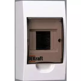DEKraft ЩРН-П-4 Корпус модульный пластиковый IP41, 4 модуля навесной