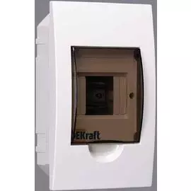 DEKraft ЩРВ-П-4 Корпус модульный пластиковый IP41, 4 модуля встраиваемый