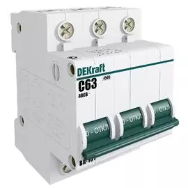 DEKraft ВА-101 Автоматический выключатель 3Р 50А (C) 4,5кА