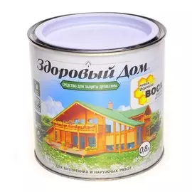 деревозащитное средство здоровый дом 0,8л еловая зелень