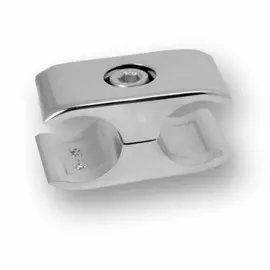 соединитель двух труб параллельно d25мм 60х30мм