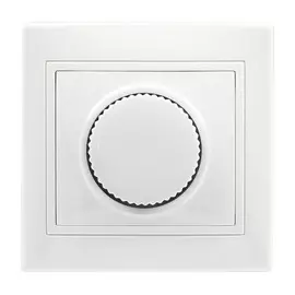 диммер механический smartbuy венера 60-600вт скрытый с рамкой, белый, sbe-01w-2.5-d-0