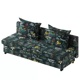 Диван-кровать ривьера 2000х800х900 медиум айскрим 01