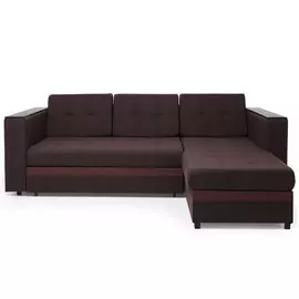 диван-кровать страйк угловой 2320х1520х820 (chocolate)