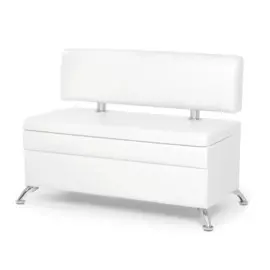 диван кухонный прямой не раскладной norta hippo 1000х470х800 белый