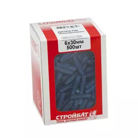 ДЮБЕЛЬ ПОЛИПРОПИЛЕН. 6Х30 (500 ШТ)