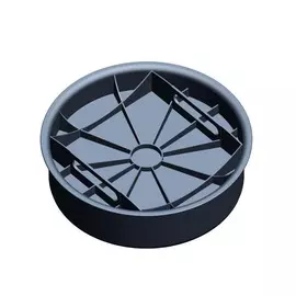 дно-крышка ecoteck, цвет черный, 38,85 см