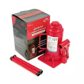 Домкрат 12т гидравл. "AUTOVIRAZH" в коробке (красный) подъем 195-365мм