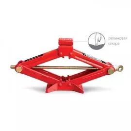 Домкрат 1т механический AUTOPROFI, винтовой с резин. опорной частью, , высота подъёма 390мм