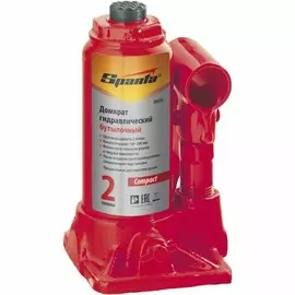 домкрат гидравлический бутылочный 10 т, h подъема 190-370 мм sparta compact 50335