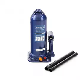 домкрат гидравлический бутылочный, 10 т, h подъема 222-447 мм, stels