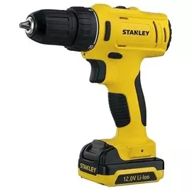дрель аккумуляторная stanley scd121s2k-ru, 12в, 2*1.5а/ч li-lon, 10мм, (доп.акб+кейс.)