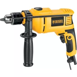 дрель ударная id-750 denzel 750вт, 0-3000об/мин, 48000уд/мин.