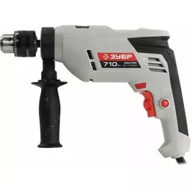 дрель ударная зубр ду-710 эрм2 мастер, 710вт, 13мм