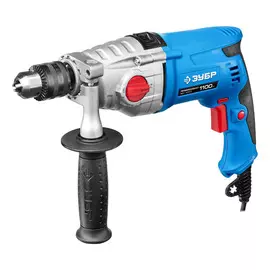 дрель ударная зубр зду-1100-2 эрмм2 профессионал, 1100вт, 13 мм, 2-скор., реверс