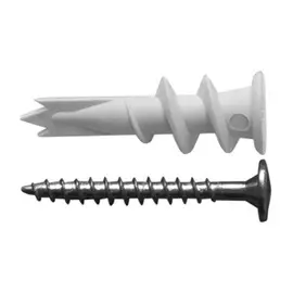 дюбель бабочка dq нейлон с шурупом 10x60 (4 штуки) -пакет tecfi