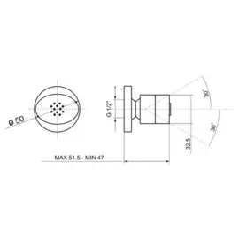 душевая форсунка paini 86cr721