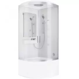 душевая кабина am.pm like deep 90*90 c гидромассажем и паровой баней w80c-020a-090mta