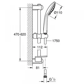 душевой гарнитур grohe euphoria 27243001