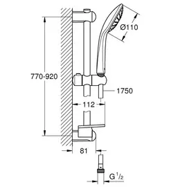 душевой гарнитур grohe euphoria 27267001