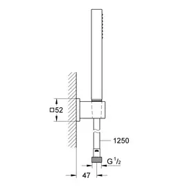 душевой гарнитур grohe euphoria cube 27703000
