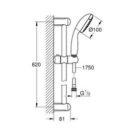 душевой гарнитур grohe new tempesta 27644001