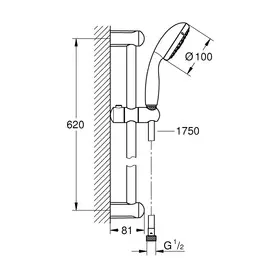 душевой гарнитур grohe new tempesta 27795001