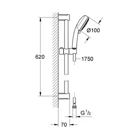 душевой гарнитур grohe new tempesta cosmopolitan 27579002