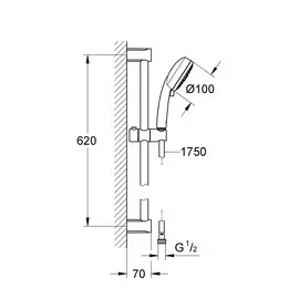 душевой гарнитур grohe new tempesta cosmopolitan 27787002