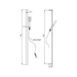 душевой гарнитур paini ravena rvcr121