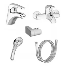 душевой комплект ravak set rosa (rs 012.00 + rs 022.00/150 + 952.00 + 911.00 + 611.00) 70508017