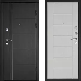 дверь входная металлическая дк теплолюкс 2050х860 правая, дуб беленый