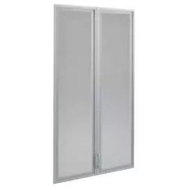 Дверь Оптимус, стекло, ал.рамка (0,45*0,016*1,56) /к-т 2шт/